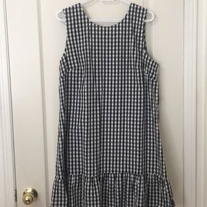 Black and white plaid dress